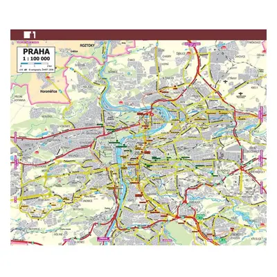 ADK Mapa ČR a Prahy A5 (1 dvojlist)