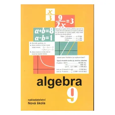 Algebra 9.r. učebnice - Rosecká Zdena a kol. učitelů