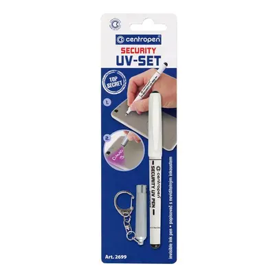 Centropen Popisovač 2699 Security UV Pen - set popisovač + UV lampa