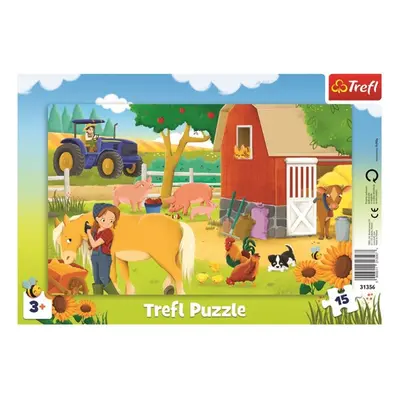 Puzzle Na farmě 15 dílků