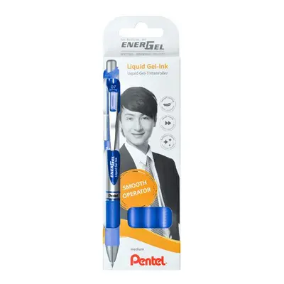 Pentel EnerGel BL77 Gelový roller 0,7 mm - sada 4 ks, modrá