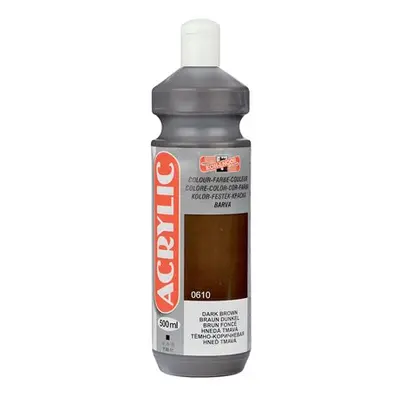 Koh-i-noor akrylová barva Acrylic - 500 ml - hněď tmavá