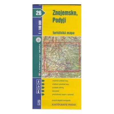 Znojemsko, Podyjí - mapa KP č.26 - 1:100t