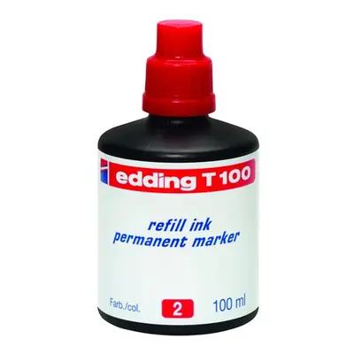 Edding T 100 Náhradní náplň pro permanentní popisovač - červená