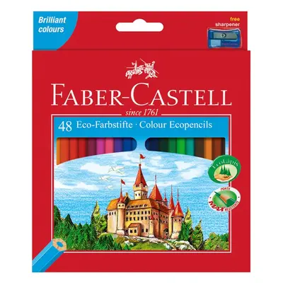 Pastelky Faber-Castell šestihranné, pap.krabička 48 barev