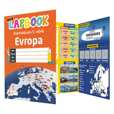 Vlastivěda 5 - školní lapbook - Evropa