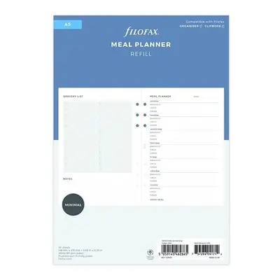 Filofax Nedatovaná náplň pro diář/Clipbook A5 - plánování jídla