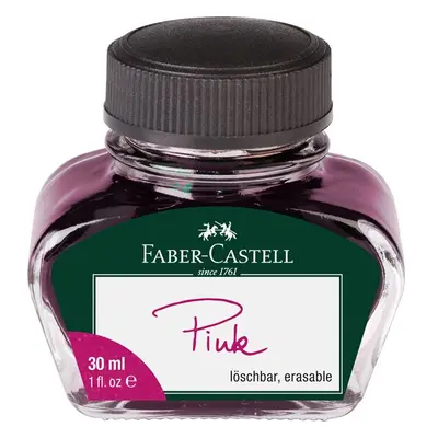 Inkoust Faber-Castell ve skleněné lahvičce 30 ml, růžová