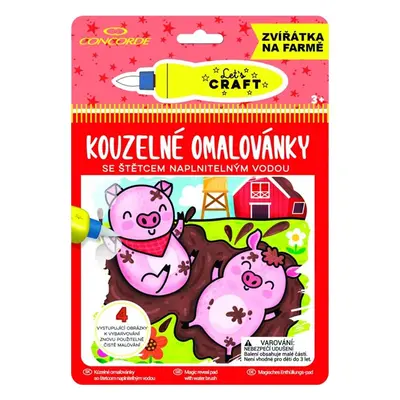 Kouzelné omalovánky CONCORDE, Zvířátka na farmě