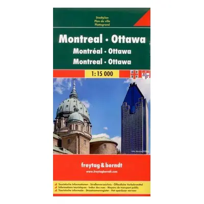 Montréal, Ottawa - plán Freytag - 1:15 000 /Kanada/