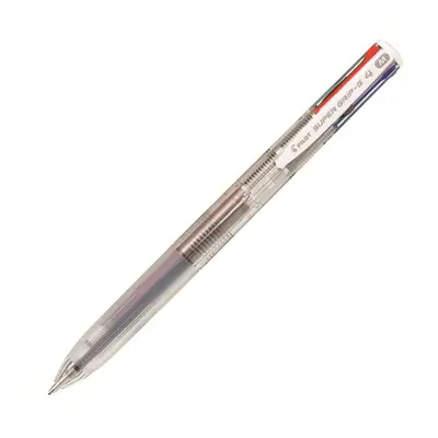 Pilot Super Grip-G4 Kuličkové pero čtyřbarevné, transparentní