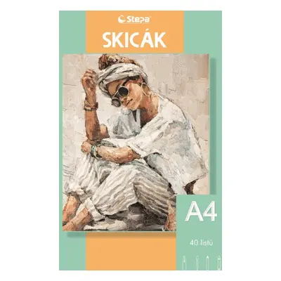 Skicák A4 - 40 listů, 180 g/m2