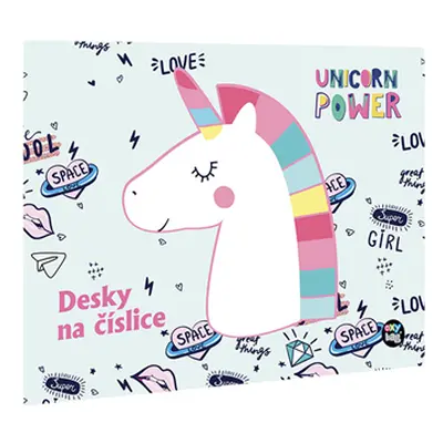 Desky na číslice - Unicorn power