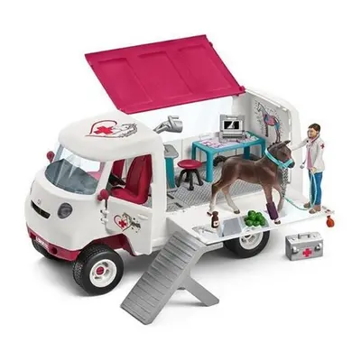 Schleich 42370 Mobilní veterinářská klinika s klisnou a ošetřovatelem