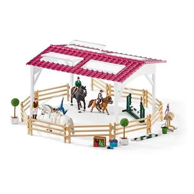 Schleich 42389 Jezdecká škola s jezdci a koňmi