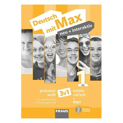 Deutsch mit Max neu + interaktiv 1 - pracovní sešit (3v1) - Tvrzníková J., Poul O., Zbranková M.