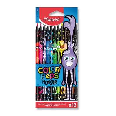 Pastelky MAPED Color'Peps MONSTER - 12 barev