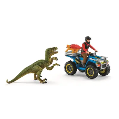 Schleich 41466 Útěk před Velociraptorem na čtyřkolce