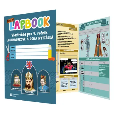 Vlastivěda 4 - školní lapbook - Lucemburkové a doba rytířská