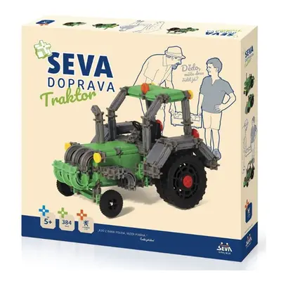 Stavebnice Seva Doprava Traktor, 384 dílků