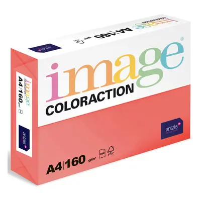 Coloraction A4 160 g 250 ks - Chile/jahodově červená