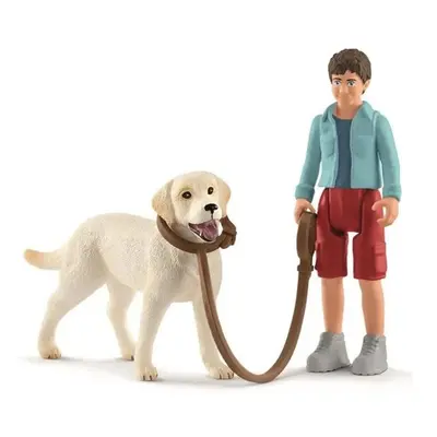 Schleich 42478 Procházka s Labradorským retrívrem