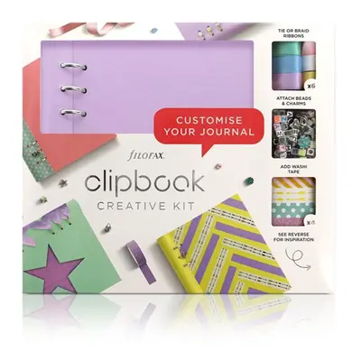 Filofax Clipbook A5 kreativní set - pastel. fialová