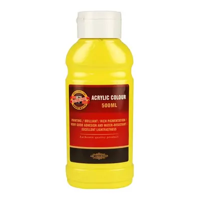 Koh-i-noor akrylová barva Acrylic - 500 ml - žluť citronová