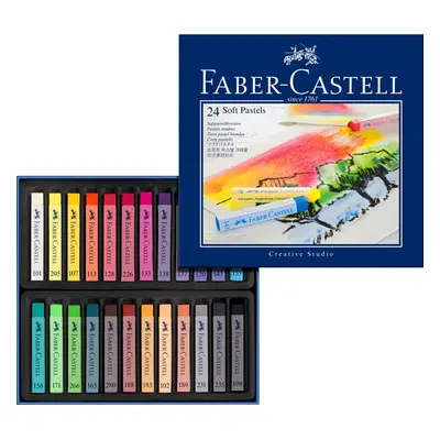 Měkké pastelové křídy Faber-Castell, 12 ks