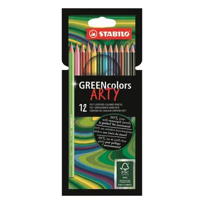 STABILO GREENcolors Pastelky ARTY - sada 12 barev