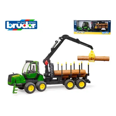 Bruder traktor 59 cm na volný chod se 4 kládami