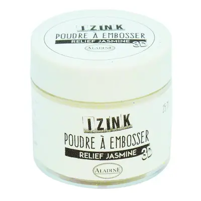 Embosovací prášek Aladine, IZINK - Jasmine, bílá 25 ml