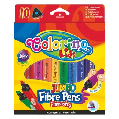 Fixy Colorino JUMBO trojhranné - 10 barev