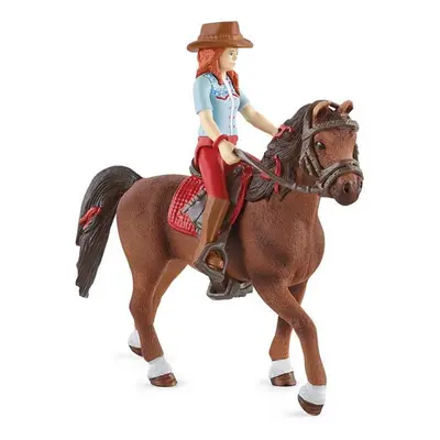 Schleich 42539 Zrzka Hannah s pohyblivými klouby na koni