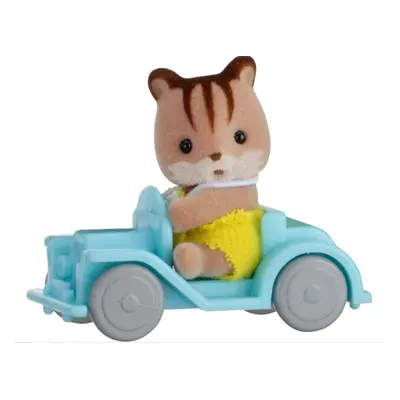 Sylvanian family Baby příslušenství - veverka v autě