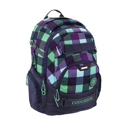 Studentský batoh Coocazoo - CarryLarry2 - Green Purple District