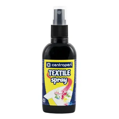 Centropen Barva na textil ve spreji 110 ml - černá