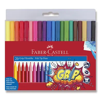 Dětské fixy Faber-Castell Grip - sada 20 barev