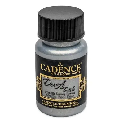 Barva na textil Cadence DORA, 50 ml - stříbrná ( silver )