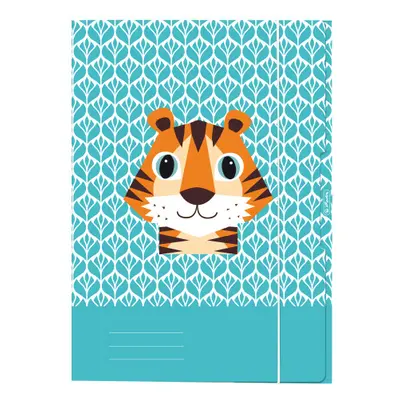 Herlitz Desky s gumou A3 3 klopy Cute animals - tygr