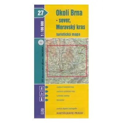 Okolí Brna - sever, Moravský kras - mapa KP č.27 - 1:100t