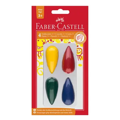 Plastové pastelky Faber-Castell do dlaně 3plus, BL 4 ks