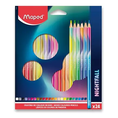 Pastelky MAPED Color´Peps Nightfall - 24 barev