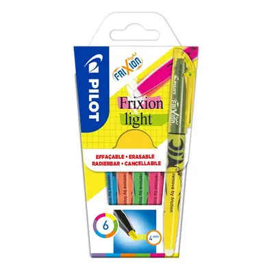 Pilot FriXion Light Gumovací zvýrazňovač - sada 6 barev