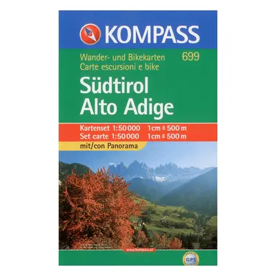 Südtirol /Jižní Tyrolsko/, Alto Adige - set map Kompass č.699 - 1:50 000 /Itálie,Rakousko/