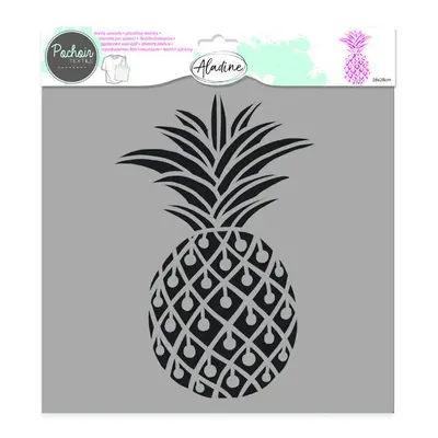 Plastová šablona Aladine - Ananas, 28 × 28 cm