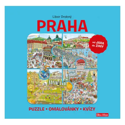 PRAHA - Puzzle, omalovánky, kvízy - Drobný Libor