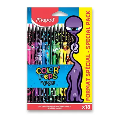 Pastelky MAPED Color´Peps MONSTER - 18 barev