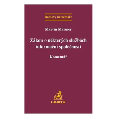 Zákon o některých službách informační společnosti - Martin Maisner