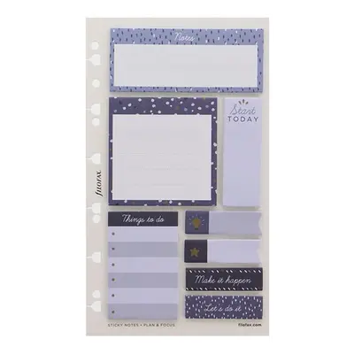 Filofax Lepicí bločky Indigo, 8 × 25 ks